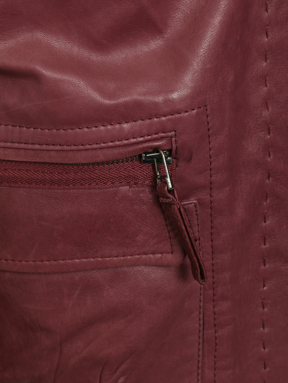 Куртка из кожи Isola Marras  –  Деталь1  – Цвет:  Фиолетовый