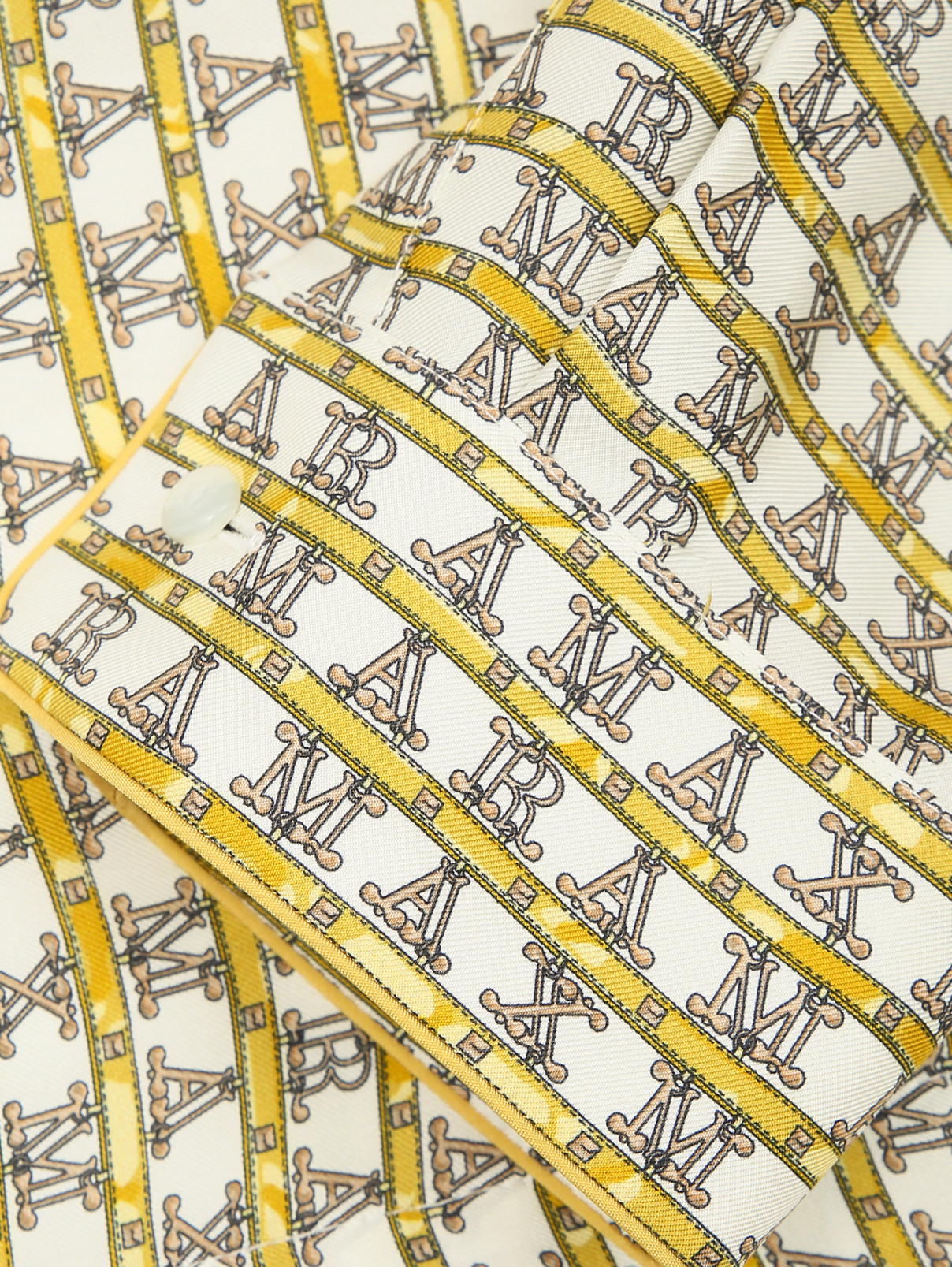 Платье из шелка с узором Max Mara  –  Деталь  – Цвет:  Узор