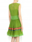Платье из хлопка и шелка декорированное вышивкой Alberta Ferretti  –  Модель Верх-Низ1
