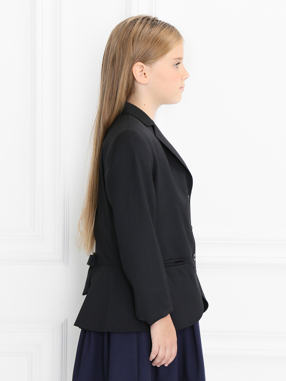 Жакет из шерсти классический Aletta Couture  –  Модель Верх-Низ2  – Цвет:  Черный