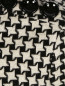 Трикотажное платье-миди из хлопка с узором Emporio Armani  –  Деталь