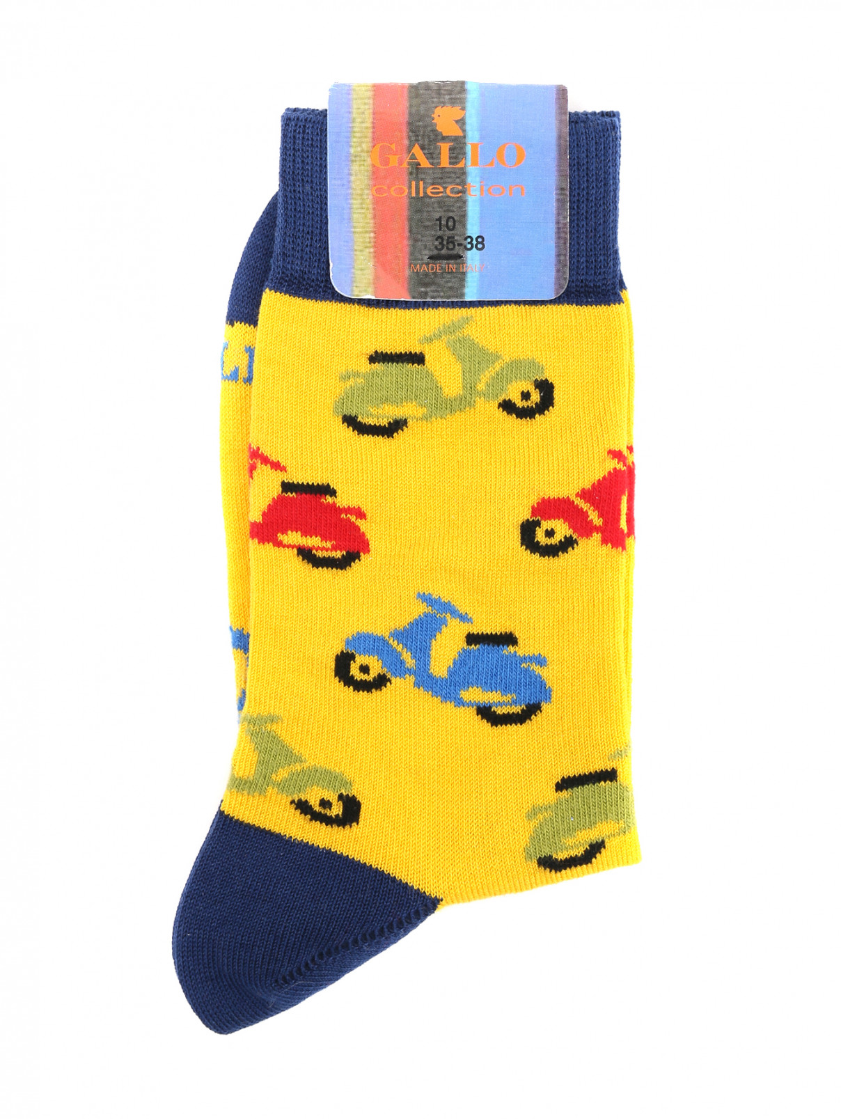 Хлопковые носки Gallo  –  Общий вид  – Цвет:  Желтый