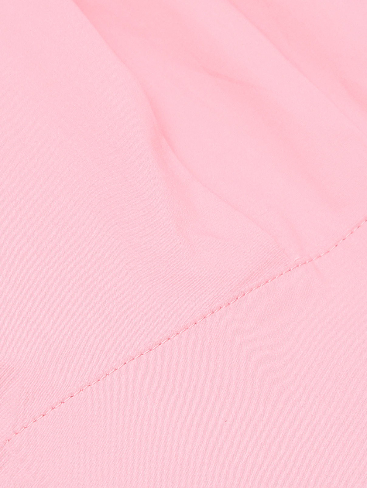 Рубашка из хлопка с карманом Marina Rinaldi  –  Деталь1  – Цвет:  Розовый