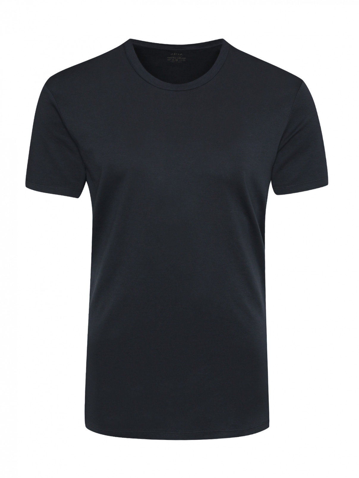 Базовая футболка из хлопка Altea  –  Общий вид  – Цвет:  Черный