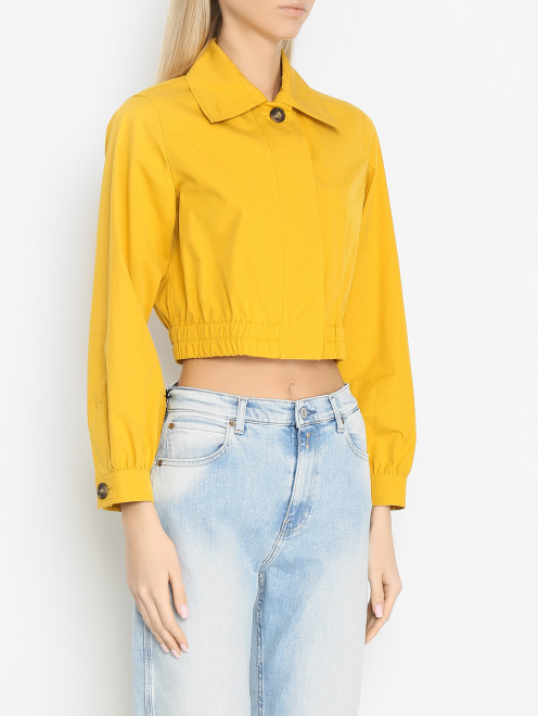 Укороченная куртка из хлопка Weekend Max Mara - МодельВерхНиз