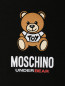 Толстовка из хлопка на молнии с капюшоном Moschino Underwear  –  Деталь