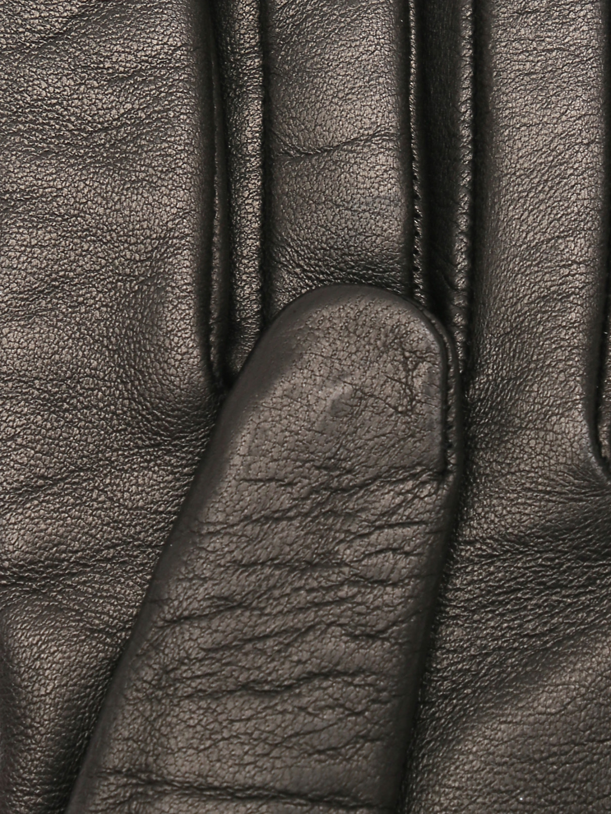 Перчатки из кожи с логотипом Moschino  –  Деталь1  – Цвет:  Черный