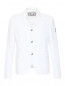 Пиджак однобортный из льна Moncler  –  Общий вид
