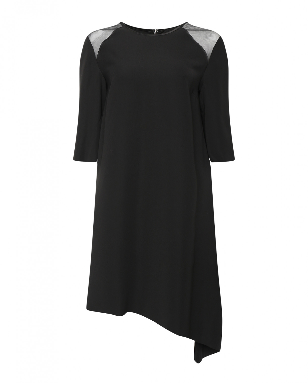 Платье прямого кроя Calvin Klein  –  Общий вид  – Цвет:  Черный