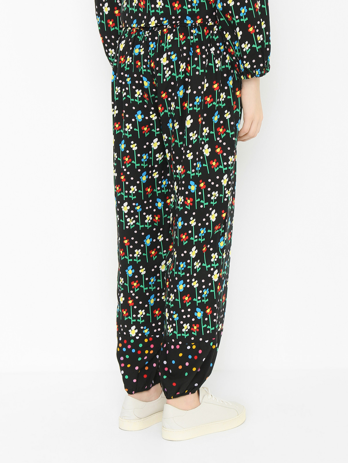 Широкие брюки с цветочным узором Stella McCartney kids  –  МодельВерхНиз1  – Цвет:  Узор