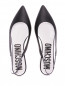 Туфли из гладкой кожи с логотипом Moschino  –  Обтравка4