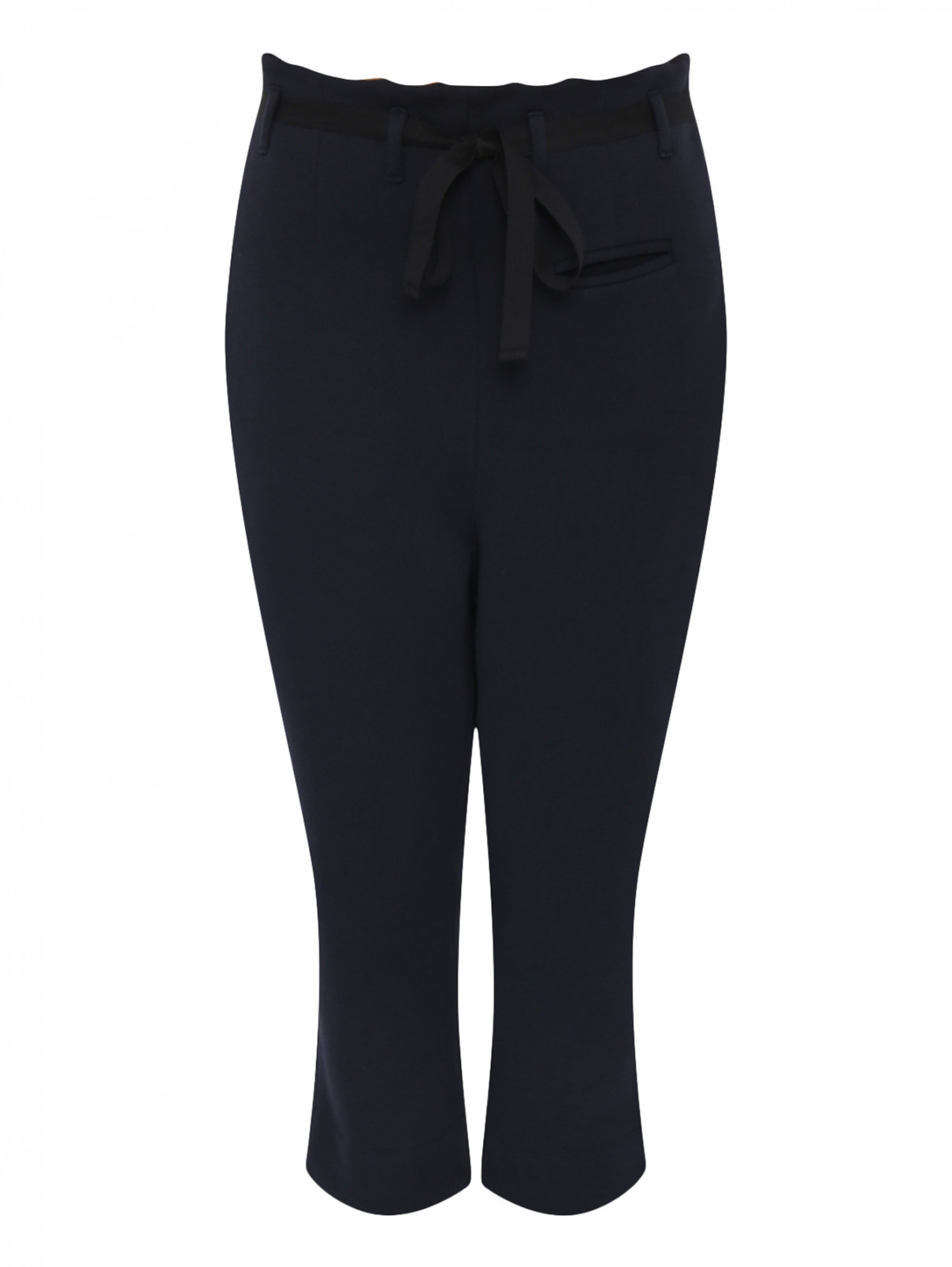 Трикотажные брюки из хлопка Marni  –  Общий вид  – Цвет:  Черный