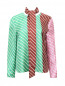 Блуза из шелка в полоску TIBI  –  Общий вид