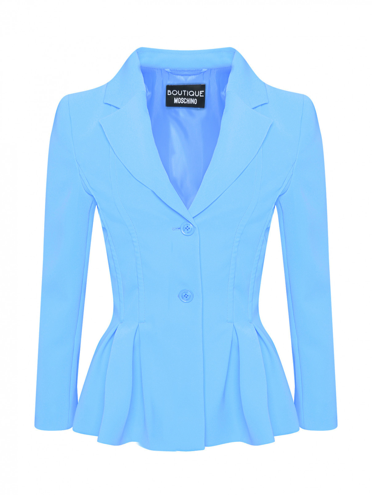 Жакет с защипами Moschino Boutique  –  Общий вид  – Цвет:  Синий