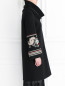 Пальто из шерсти с вышивкой на рукавах Ermanno Scervino  –  Модель Верх-Низ2