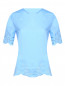 Блуза с кружевом и коротким рукавом Moschino Boutique  –  Общий вид