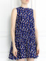 Платье-мини из шелка с узором свободного кроя Stella McCartney  –  Модель Верх-Низ