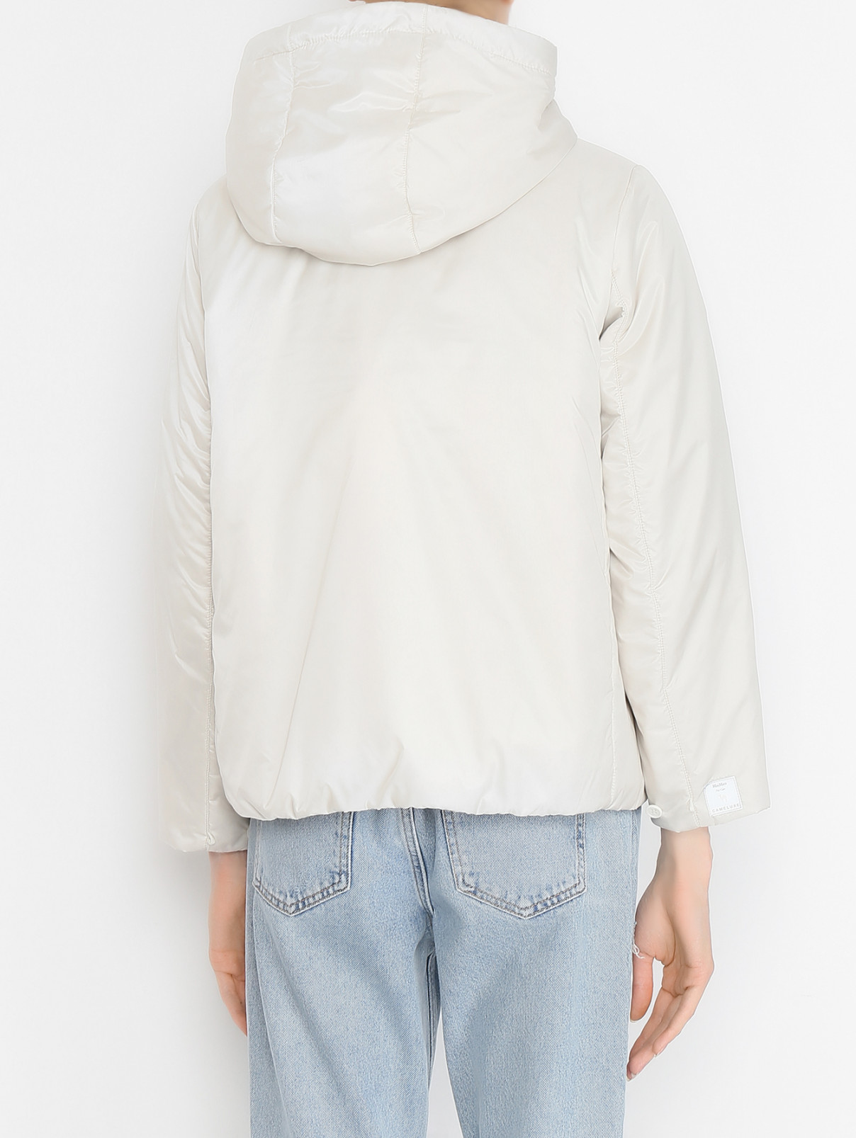Куртка на молнии с капюшоном Max Mara  –  МодельВерхНиз1  – Цвет:  Белый