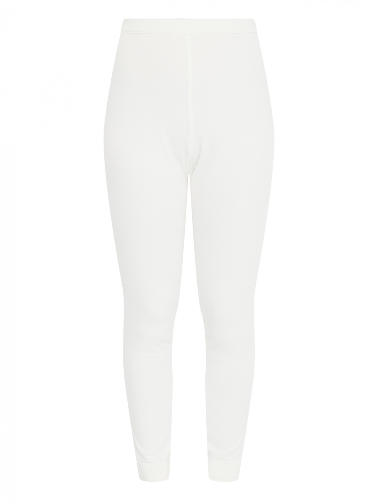 Трикотажные брюки Marina Sport  –  Общий вид  – Цвет:  Белый