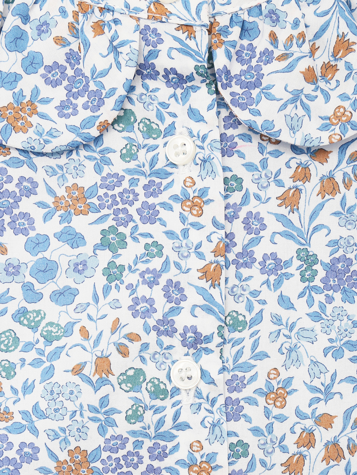 Блуза из хлопка с длинным рукавом Il Gufo  –  Деталь  – Цвет:  Узор