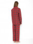 Пижама в клетку с нагрудным карманом Il Gufo  –  МодельОбщийВид1