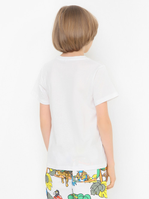 Хлопковая футболка с коротким рукавом - МодельВерхНиз1