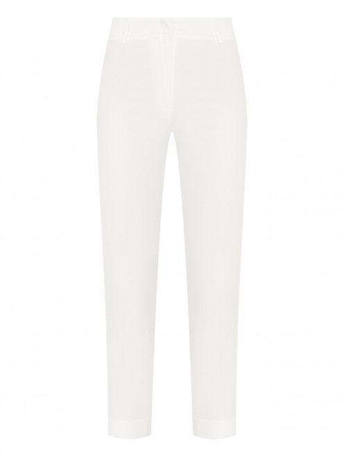 Зауженные брюки из хлопка Weekend Max Mara - Общий вид