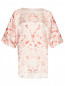 Блуза из шелка с узором Marina Rinaldi  –  Общий вид