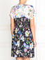 Платье свободного фасона с цветочным узором Marina Sport  –  Модель Верх-Низ1