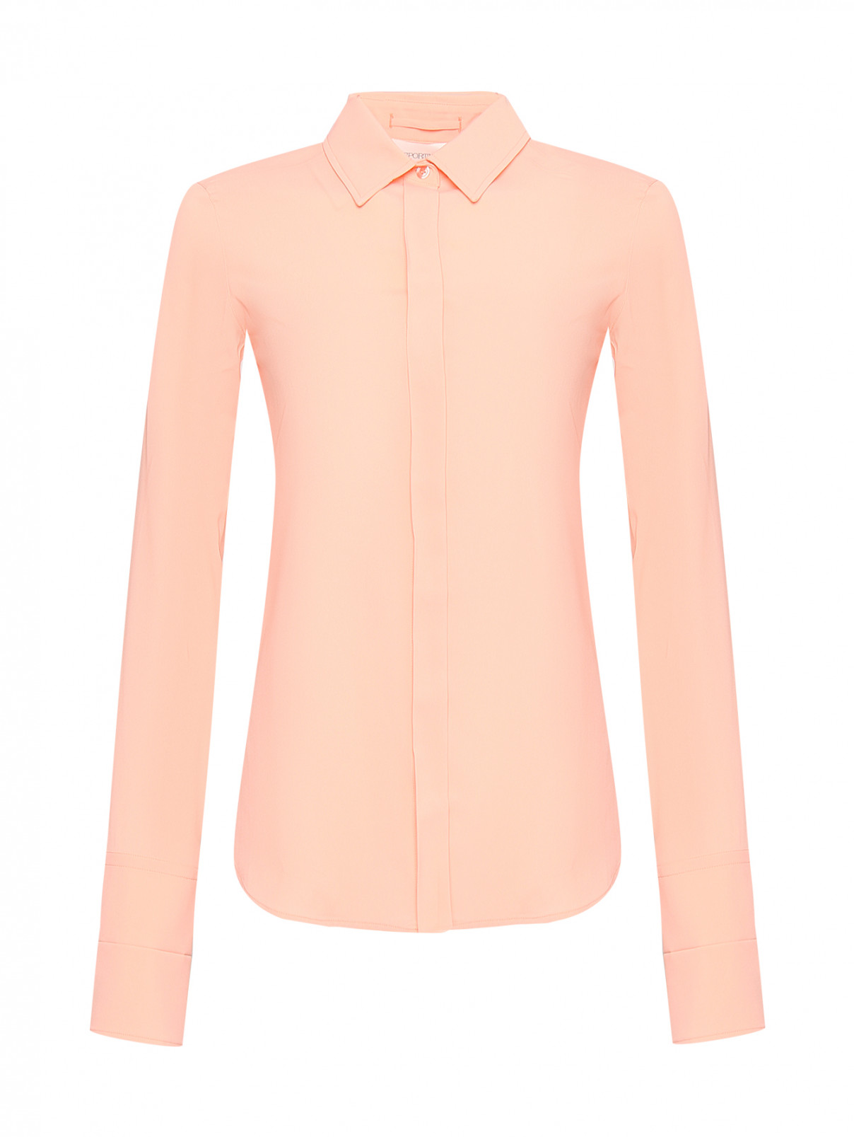 Блуза с широкими манжетами Sportmax  –  Общий вид  – Цвет:  Розовый