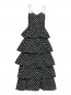 Платье-макси с узором и декоративной отделкой ODI ET AMO  –  Общий вид