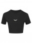 Укороченная футболка из хлопка с логотипом Zadig&Voltaire  –  Общий вид