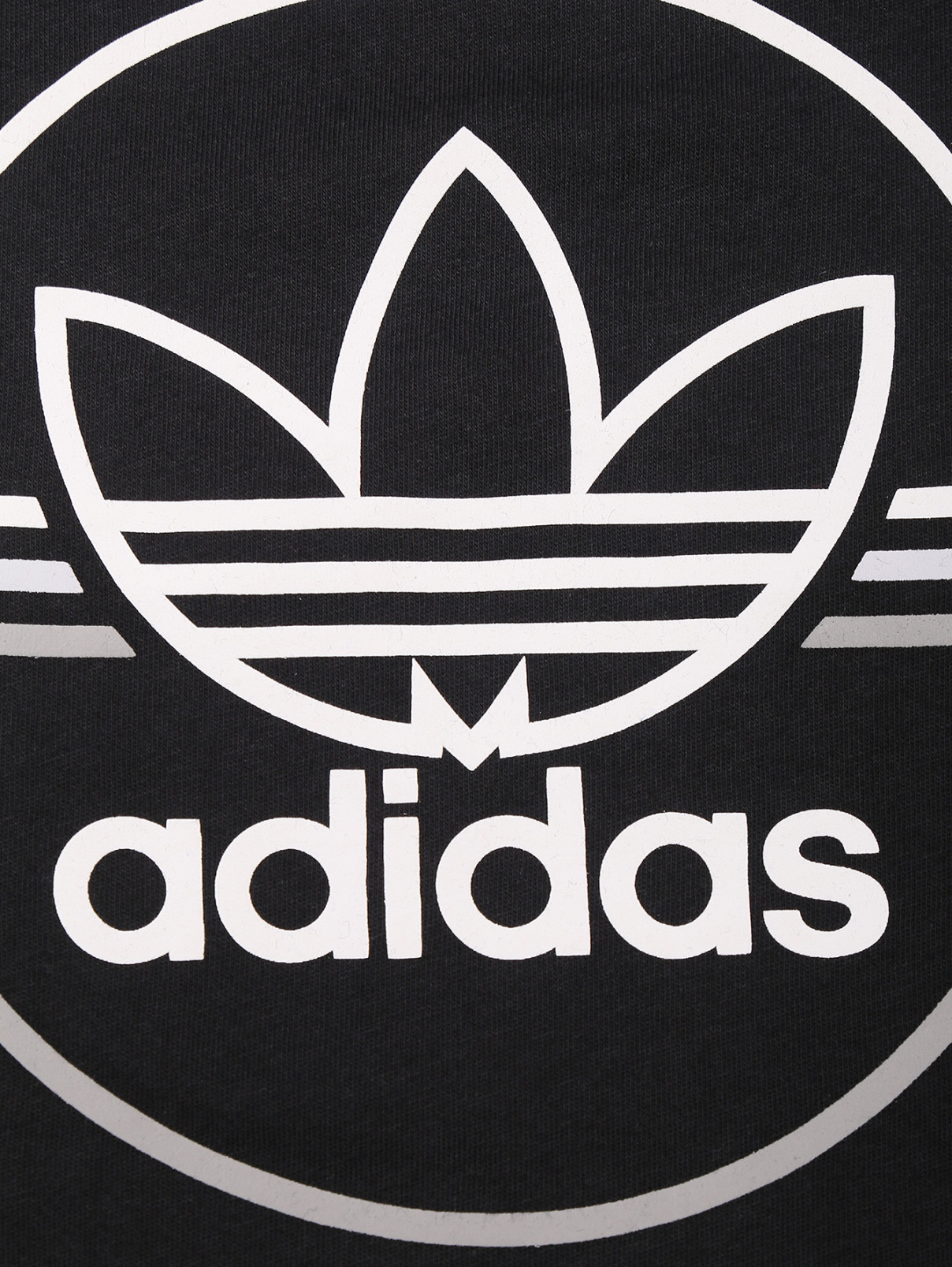 Майка из хлопка с принтом Adidas Originals  –  Деталь1