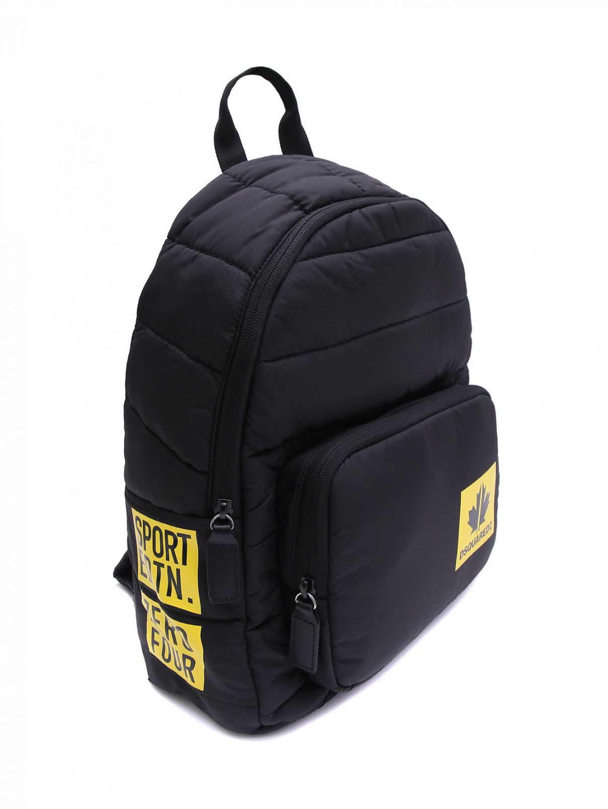 Рюкзак с контрастным принтом Dsquared2  –  Обтравка1  – Цвет:  Черный
