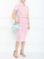Платье из хлопка с узором "полоска" Moschino Boutique  –  МодельОбщийВид