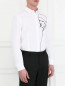 Рубашка из хлопка с узором на груди Antonio Marras  –  Модель Верх-Низ