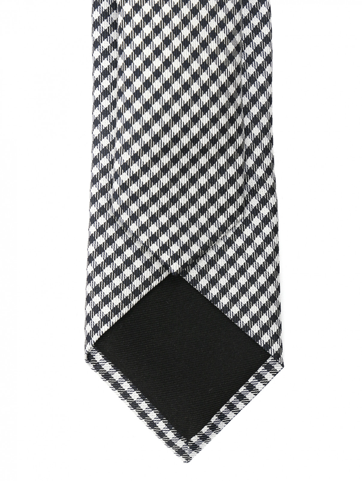 Галстук из шелка с узором Boss  –  Деталь1  – Цвет:  Черный
