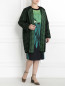 Пальто из смешанной шерсти с узором Marina Rinaldi  –  Модель Общий вид
