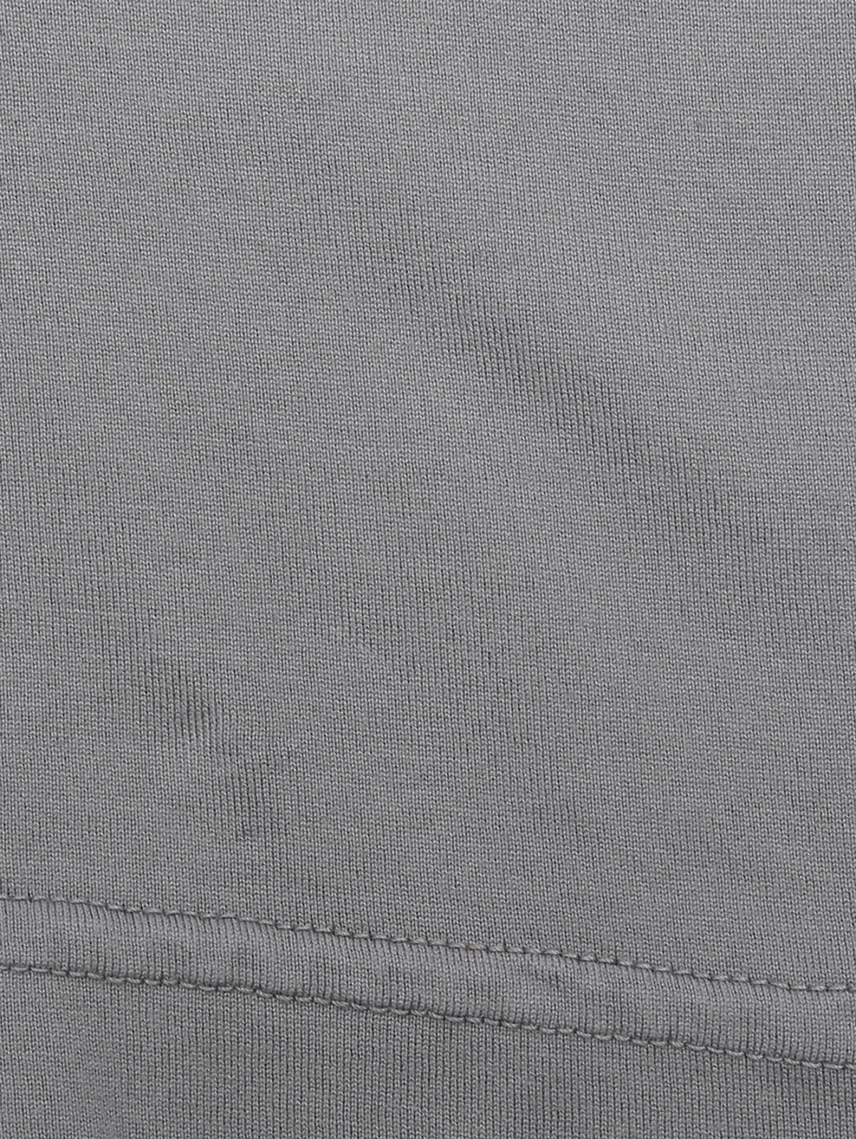 Базовая футболка из хлопка Capobianco  –  Деталь  – Цвет:  Серый