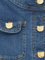 Джинсовая куртка с фигурными пуговицами Moschino  –  Деталь