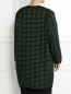 Пальто из смешанной шерсти с узором Marina Rinaldi  –  Модель Верх-Низ1