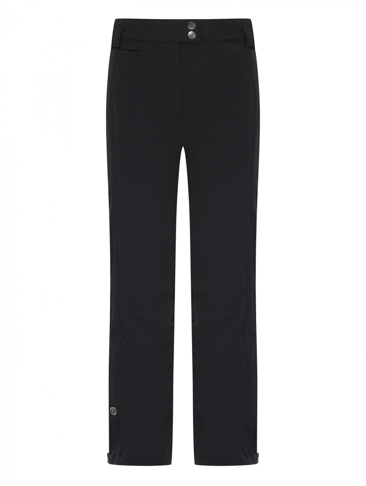 Утепленные однотонные брюки Poivre Blanc  –  Общий вид  – Цвет:  Черный
