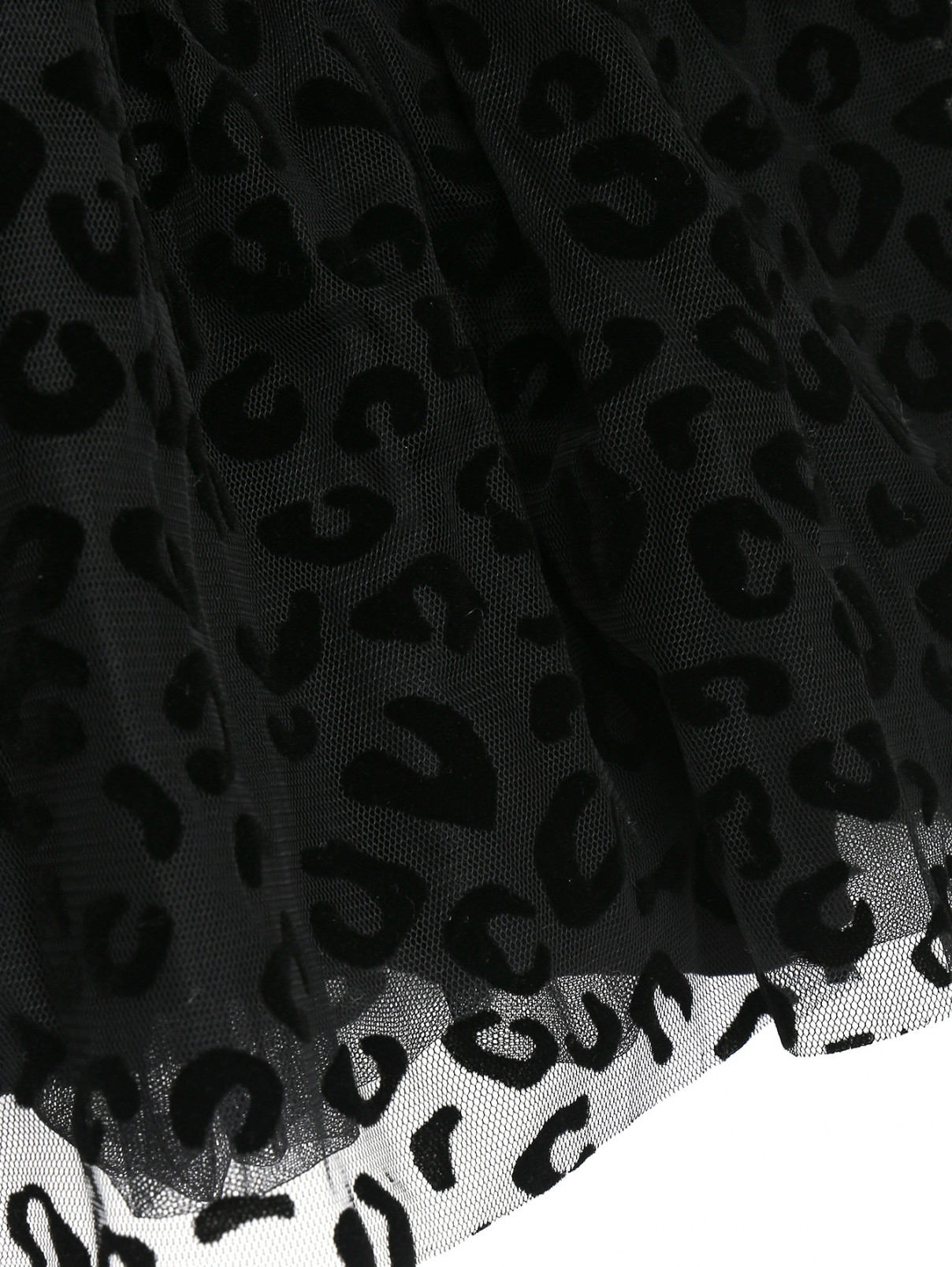 Платье из сетки с фактурным принтом PINKO  –  Деталь1  – Цвет:  Черный