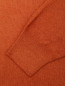 Кардиган однотонный из шерсти на молнии Gran Sasso  –  Деталь