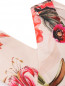 Платье-миди из хлопка с цветочным узором Comma  –  Деталь1