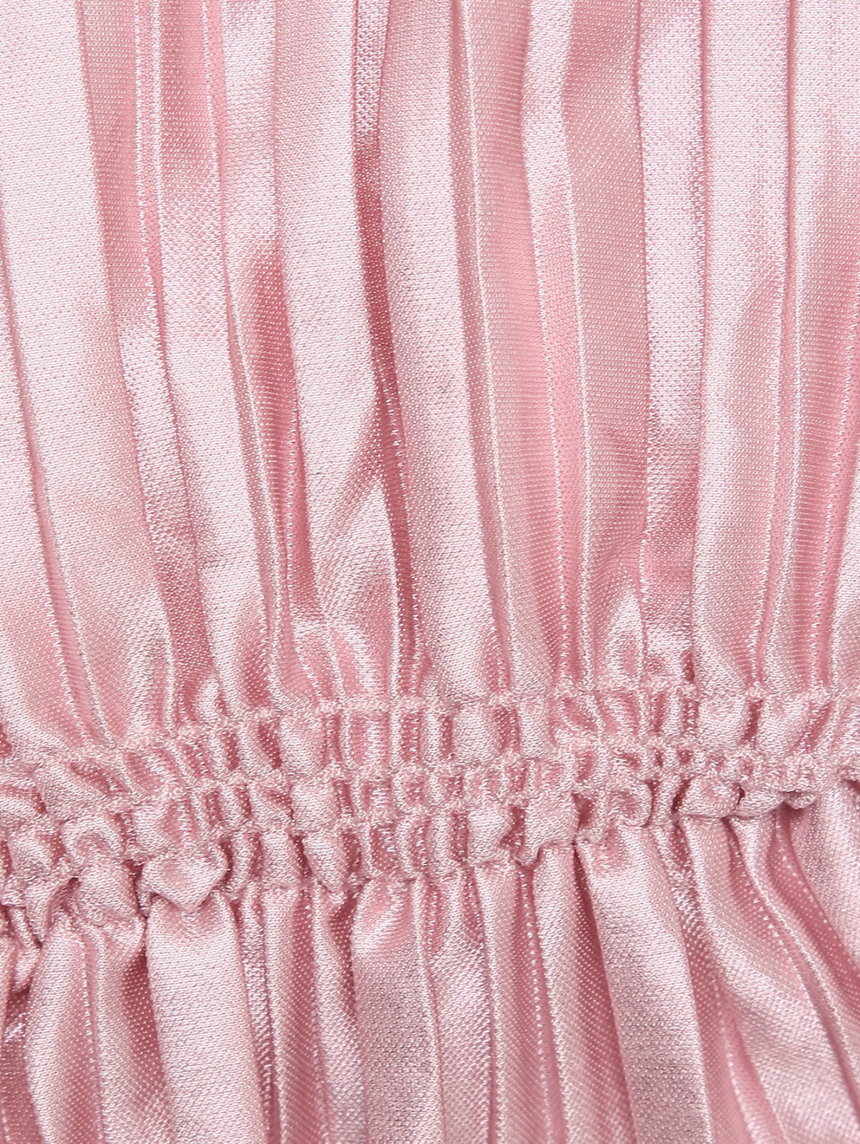 Платье-гофре с длинным рукавом PINKO  –  Деталь  – Цвет:  Розовый