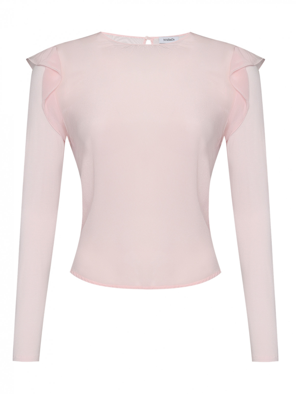 Блуза из вискозы с оборками Max&Co  –  Общий вид