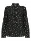 Блуза из шелка с узором Armani Collezioni  –  Общий вид