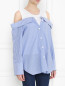 Блуза из хлопка с открытыми плечами Sjyp  –  МодельВерхНиз