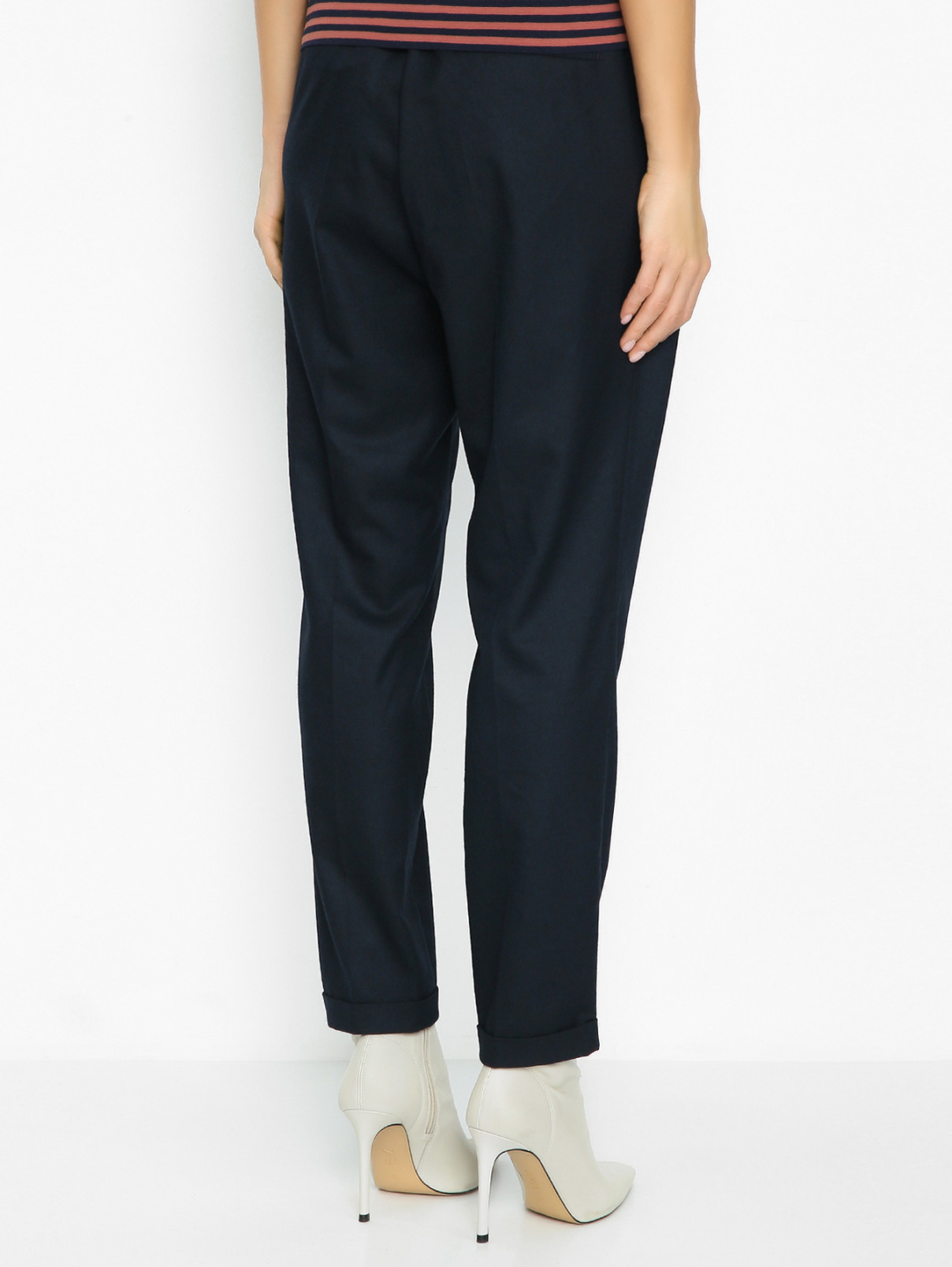 Широкие брюки на шнурке Comma  –  МодельВерхНиз1